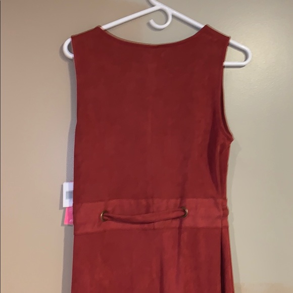 Just fab Suede Burgundy Dress - Picture 4 of 4